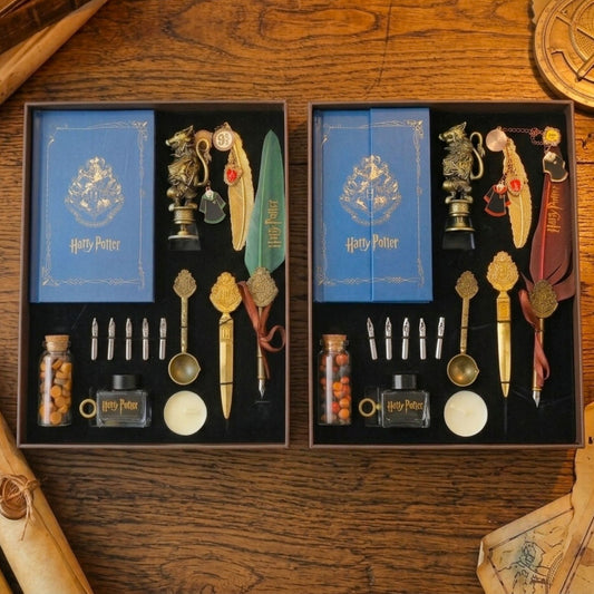 Harry Potter Quill & Wax Seal Luxury Gift Set (select variant) (Box size 29 x 24 cm)
