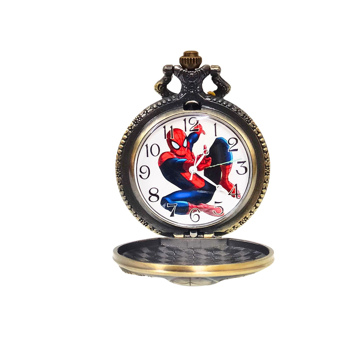 Spiderman Vintage Metal Pocket Watch