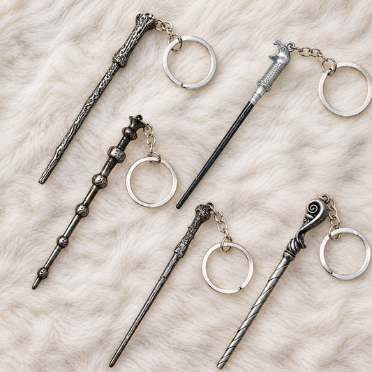 Harry Potter Wand - Metal Keychain (12 cm) (select design from menu)