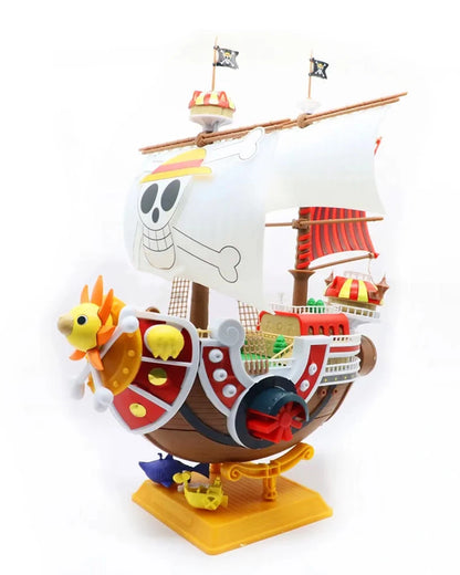 A colorful anime-style ship model with various characters and details, likely representing a scene from an anime series.