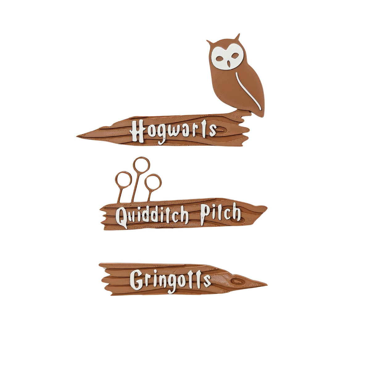 Hogwarts Direction Signs Magnet Set of 6 (11 cm)