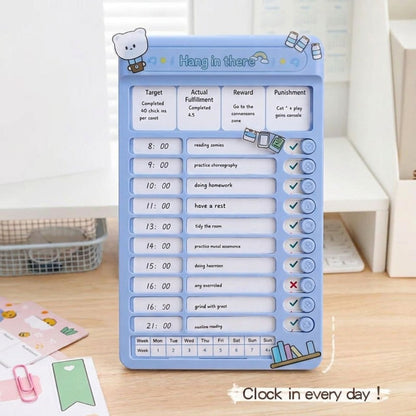 Customizable Daily Habit Tracker & Schedule Board (8 x 5 inch)