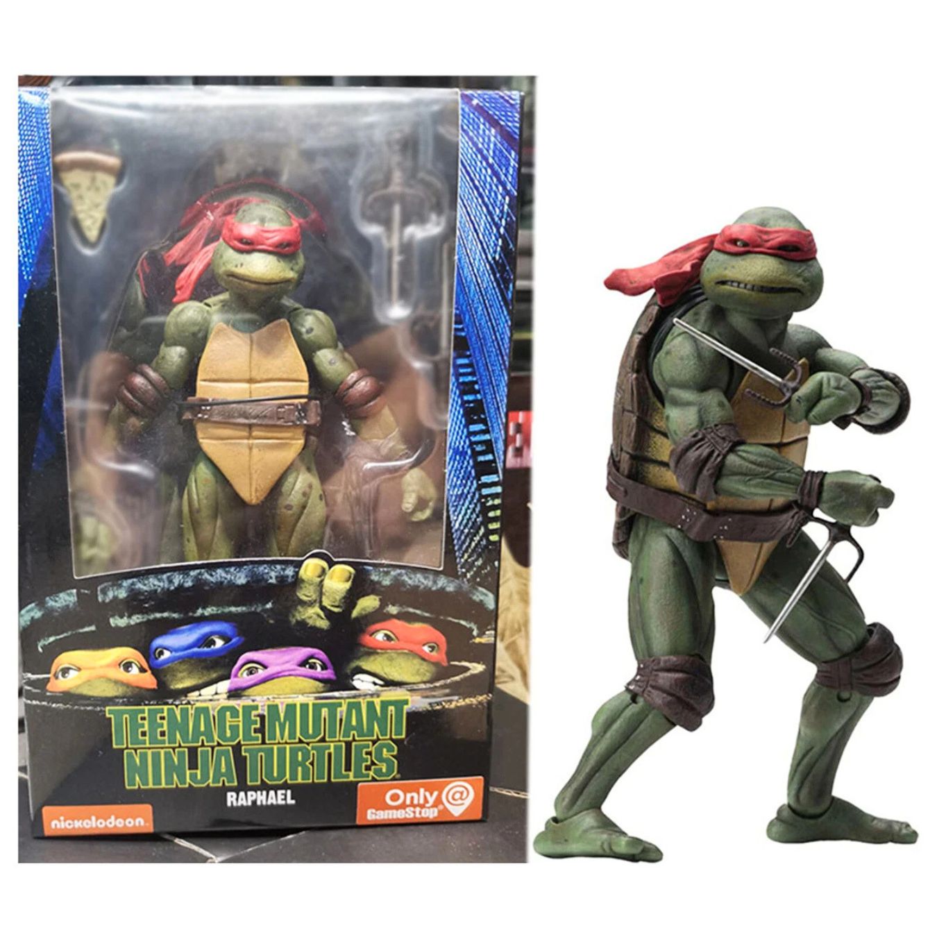 Teenage Mutant Ninja Turtles 1990 Movie 7 Inch Action Figure Set of 4