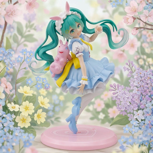Hatsune Miku Wonderland Bunny & Alice Collectible Figure (20 cm)
