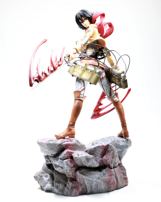 Mikasa on Rock - Attack on Titan