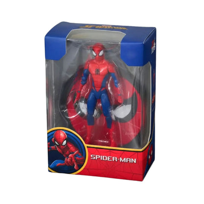 Spider Man Poseable Action Figure with Unique Base (12 cm)