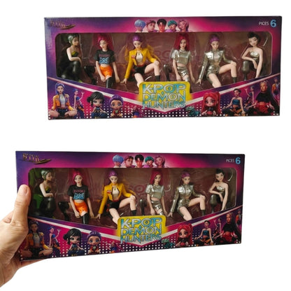 K-POP Demon Hunters 6-Piece Figure Set Box (9 cm)