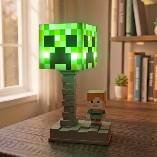 Minecraft Creeper Alex Block LED Lamp (18 cm)