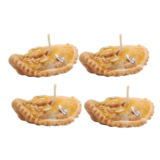 Hand-made Gujjia Candles (Set of 4) with fragrance