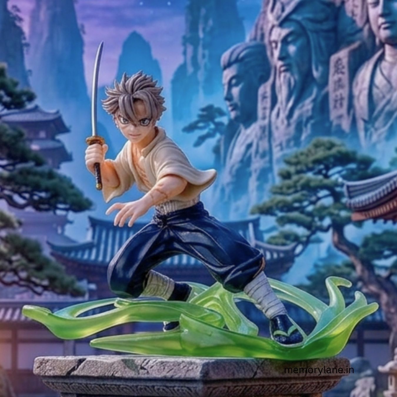 Sanemi Shinazugawa Wind Hashira Action Figure (12 cm) | Demon Slayer
