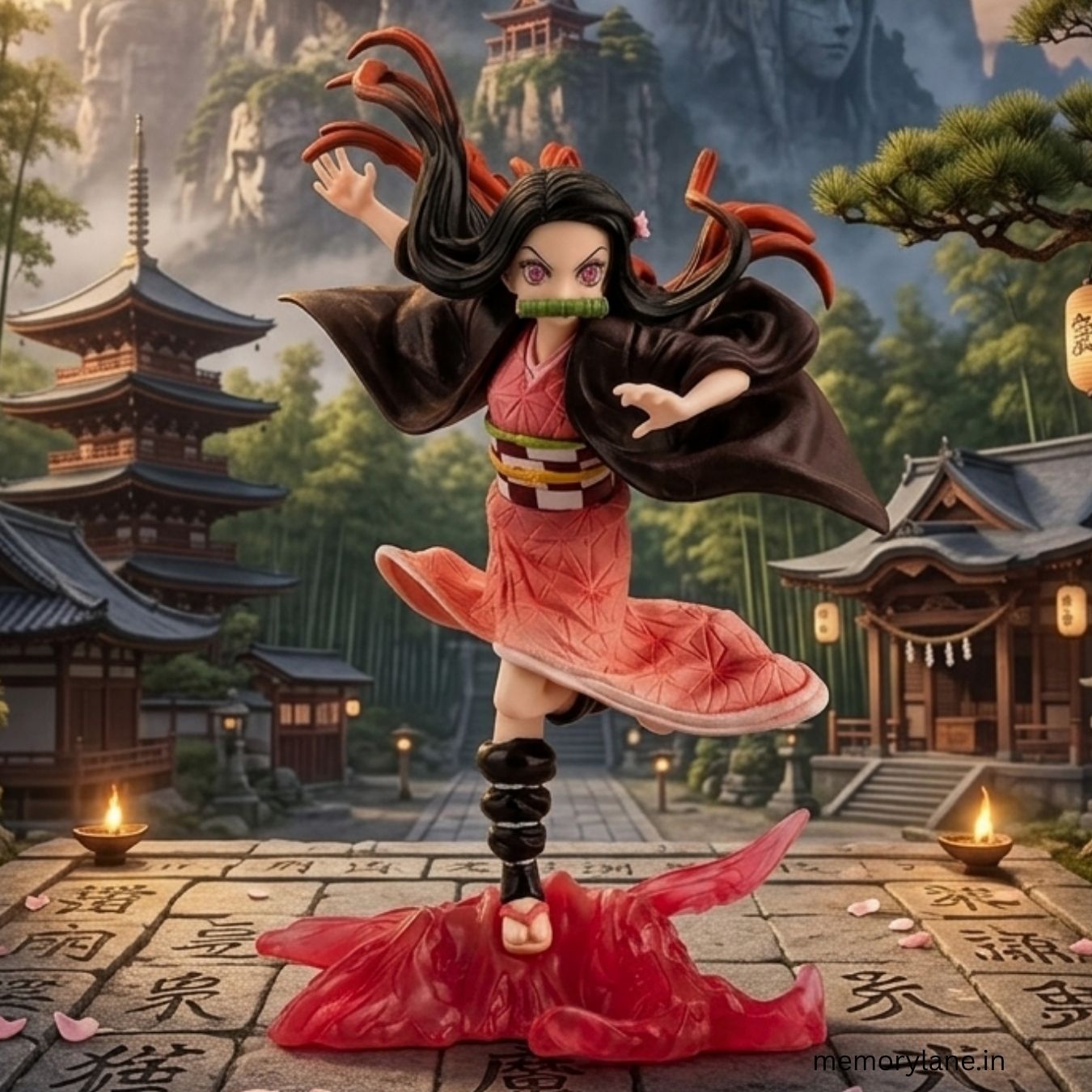 Nezuko Kamado Dynamic Combat Stance Figure (15 cm) | Demon Slayer