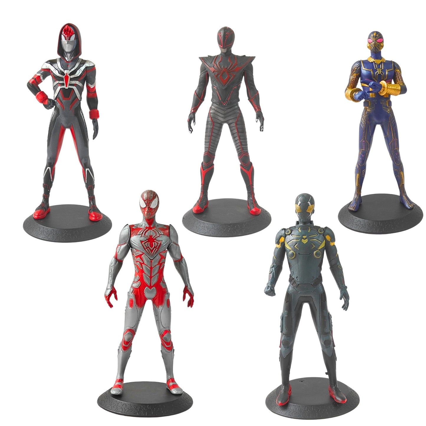 Spiderman Suits Collectible Set of 5 (16.5 cm) | Marvel