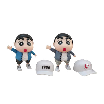 Shin-Chan Wearing Caps - Set of 2