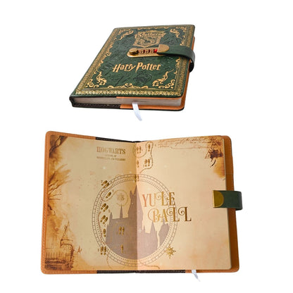 Slytherin Vintage Lock Diary | Harry Potter