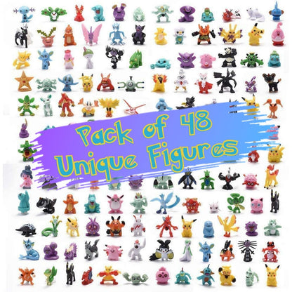 Pokemon Mini Figures set (random figures, all unique) - Select variant