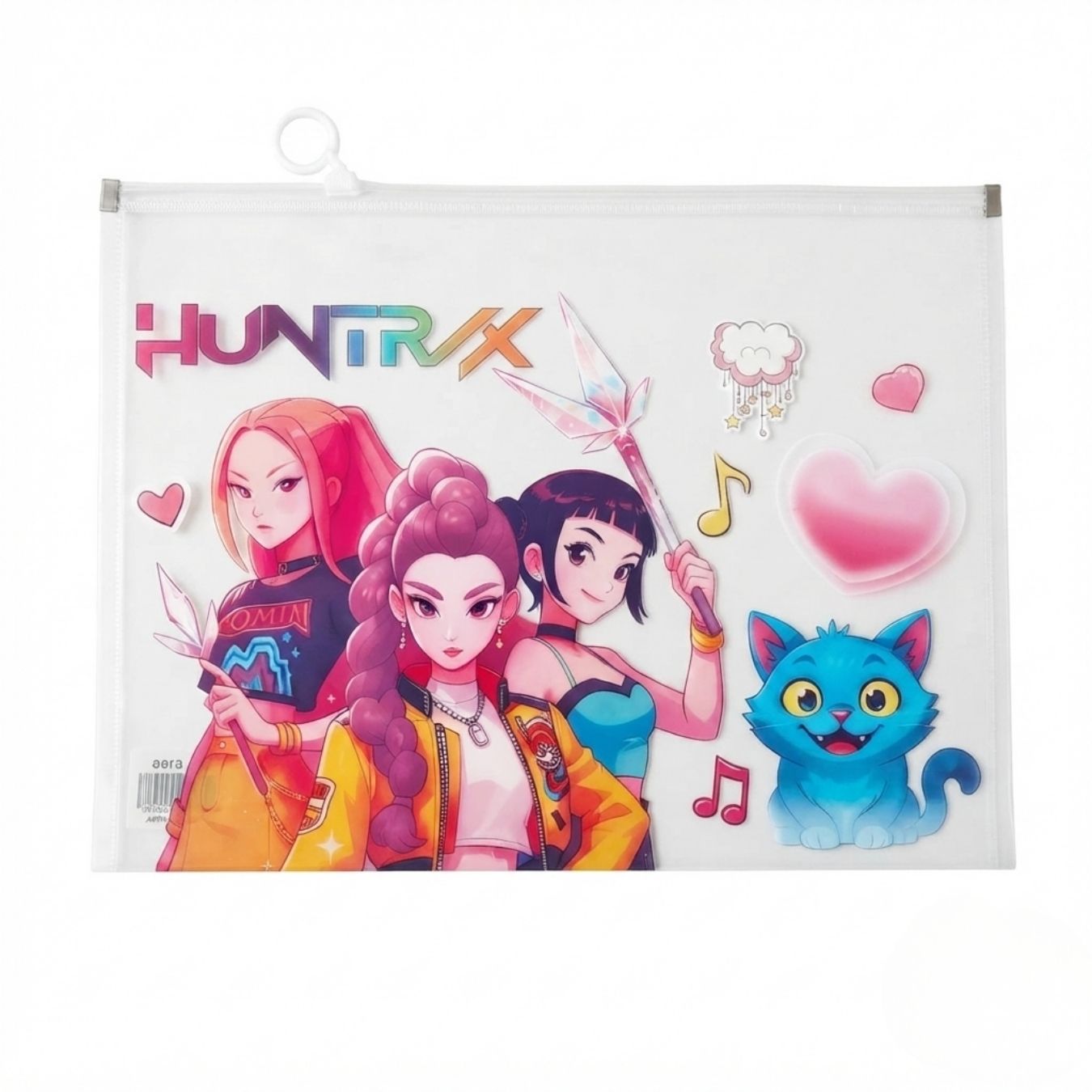 K-Pop Demon Hunter Theme Transparent A4 (33 x 24 cm) Size Stationery Pouch (select variant)