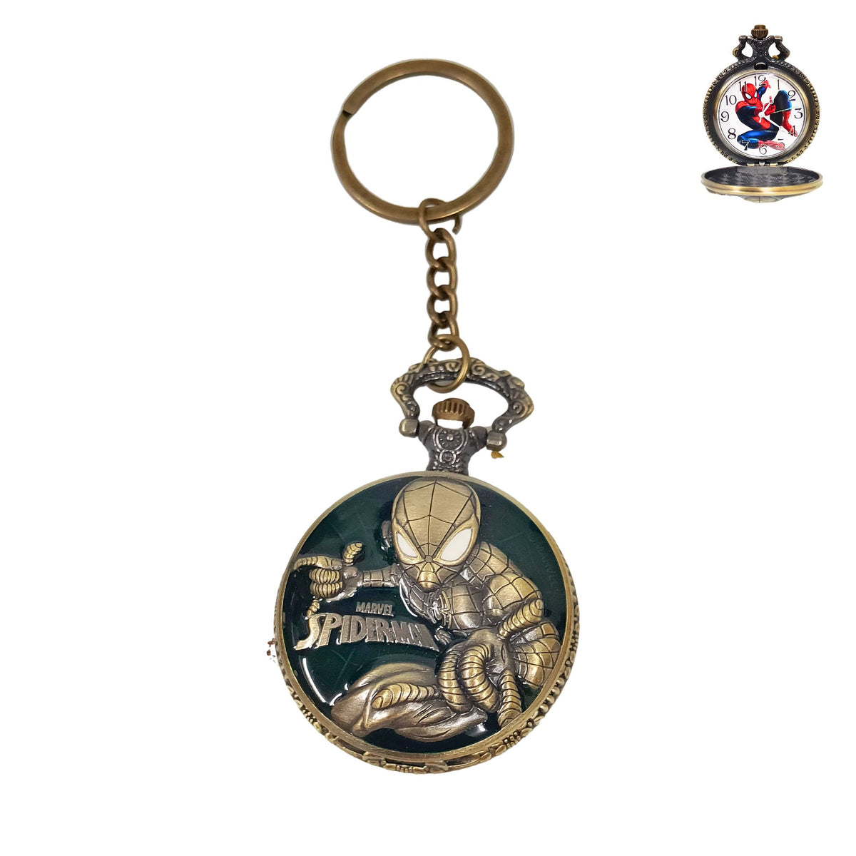 Spiderman Vintage Metal Pocket Watch