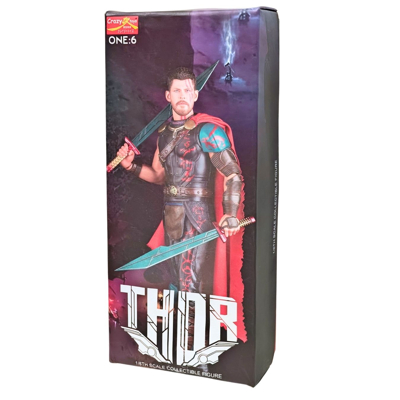 Thor with swords - detailed features, metal swords - 1/6 scale