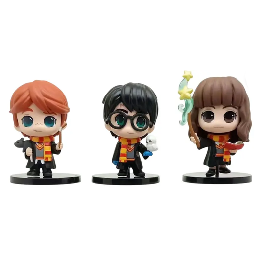 Harry Potter trio in Gryffindor uniform x3