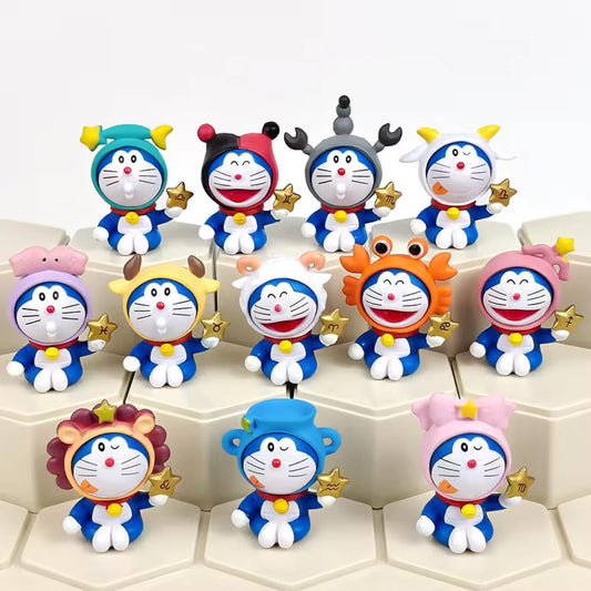 Doraemon with Golden Stars - Set of 12