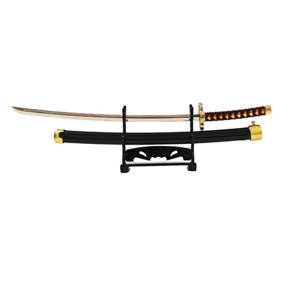 Mini Metal Katana (not sharp, 24 cm) | Button open (katana stand not included)
