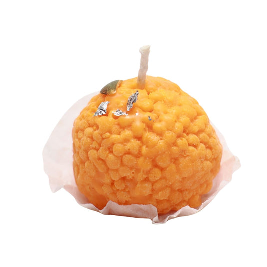 Hand-made Motichoor Laddu Candles (Pack of 4) with fragrance