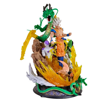 Goku vs Warriors Frieza, Cell and kid Buu (19.5 cm) | Dragon Ball Z
