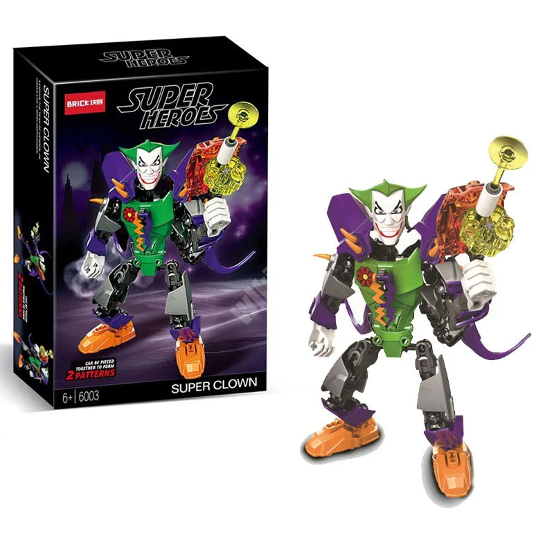 Bricks Superheroes Fusion Moveable Building Blocks (with instruction Manual) - Joker Inspired