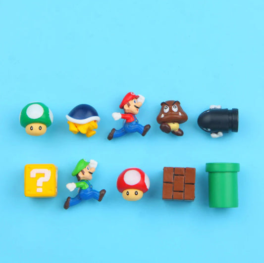 Super Mario Magnets - set of 10