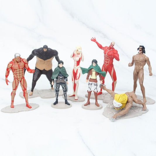 The Titans (13 cm) - Set Of 8 | Attack on Titan