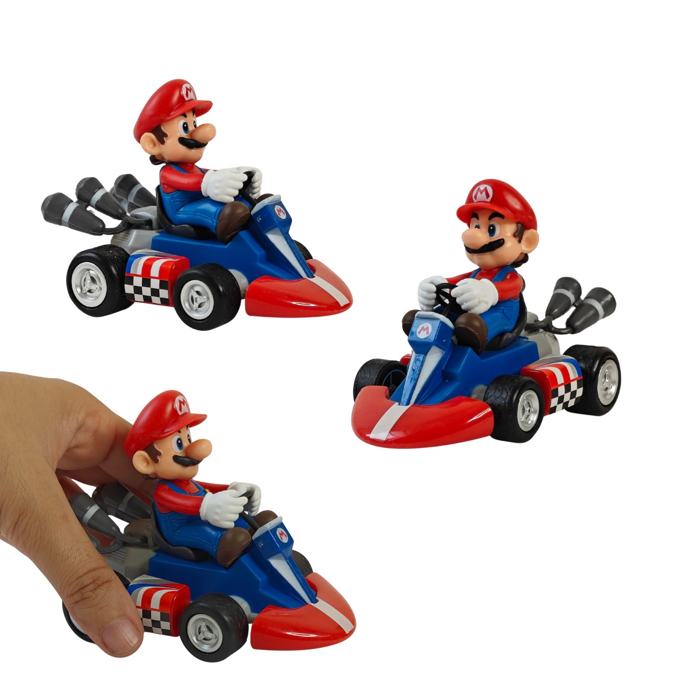 Mario Kart Pull-Back Racer Figure Collection (select character)