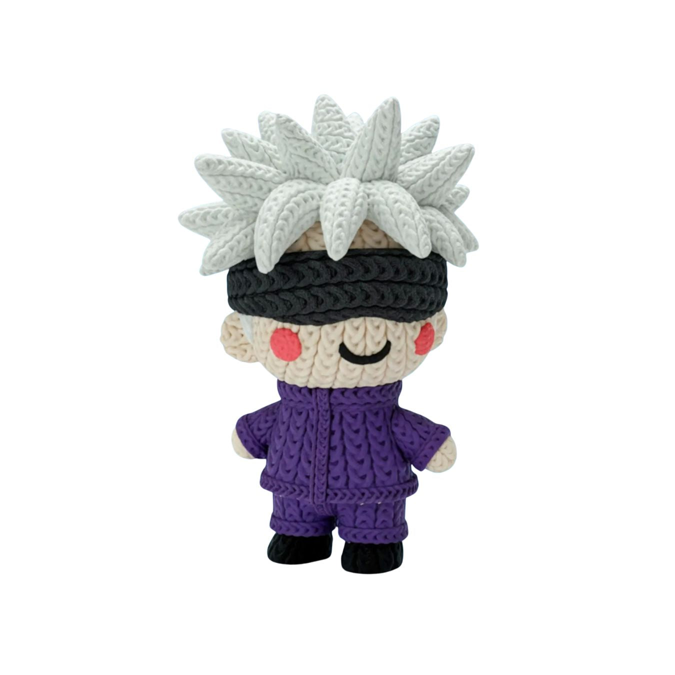 Gojo Knitted Effect Figure-(made of PVC, not Yarn) (10 cm) |Jujutsu Kaisen