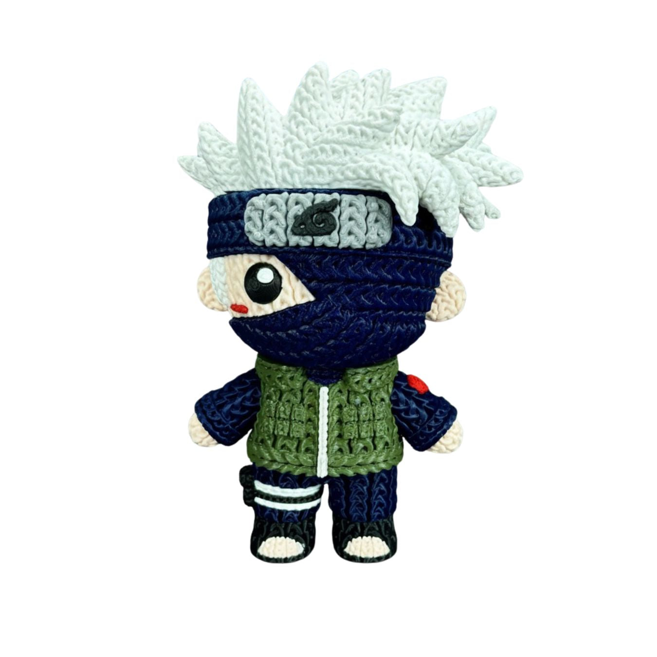 Naruto-Knitted Effect Figures-(select character) (made of PVC, not Yarn) (10 cm)