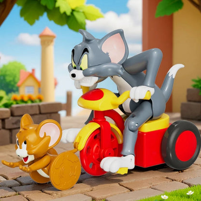 Tom & Jerry Cycle Chase - Runs with Pull Back Action