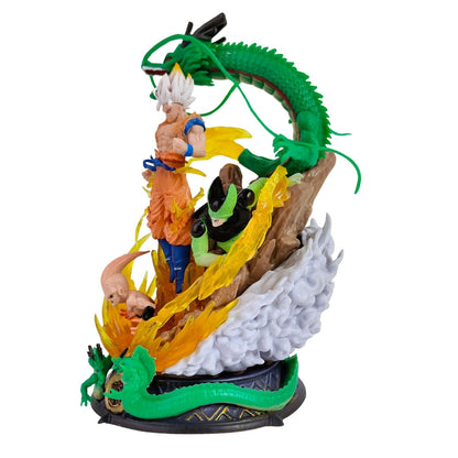 Goku vs Warriors Frieza, Cell and kid Buu (19.5 cm) | Dragon Ball Z