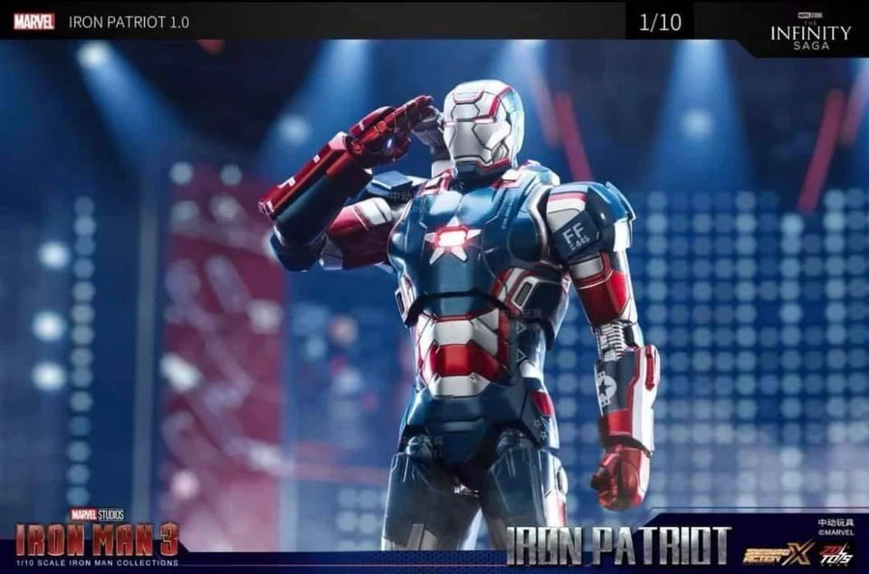 Iron Partriot (Iron Man 3) | 1/10 scale (18cm) | ZD Toys
