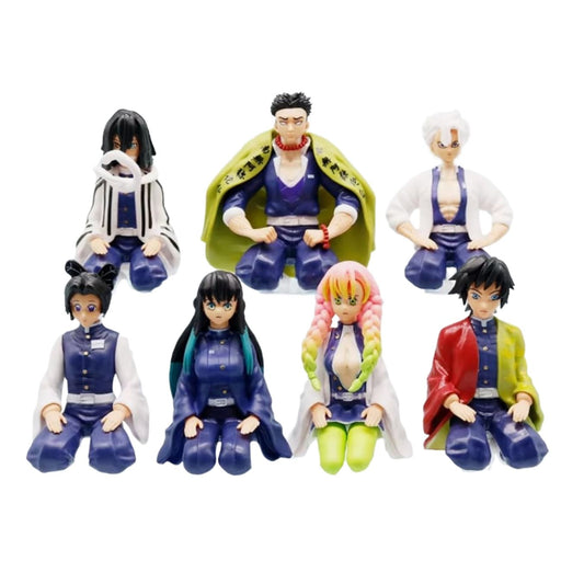 7 Hashiras Squatting (10 cm) | Demon Slayer