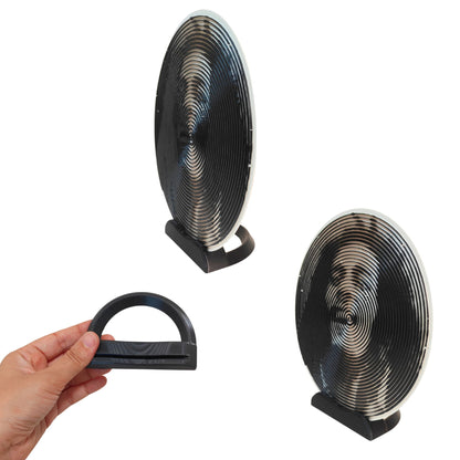 Bob Marley One Love Monochromatic Spiral Tabletop Portarit  (21 x 20 x 7 cm)
