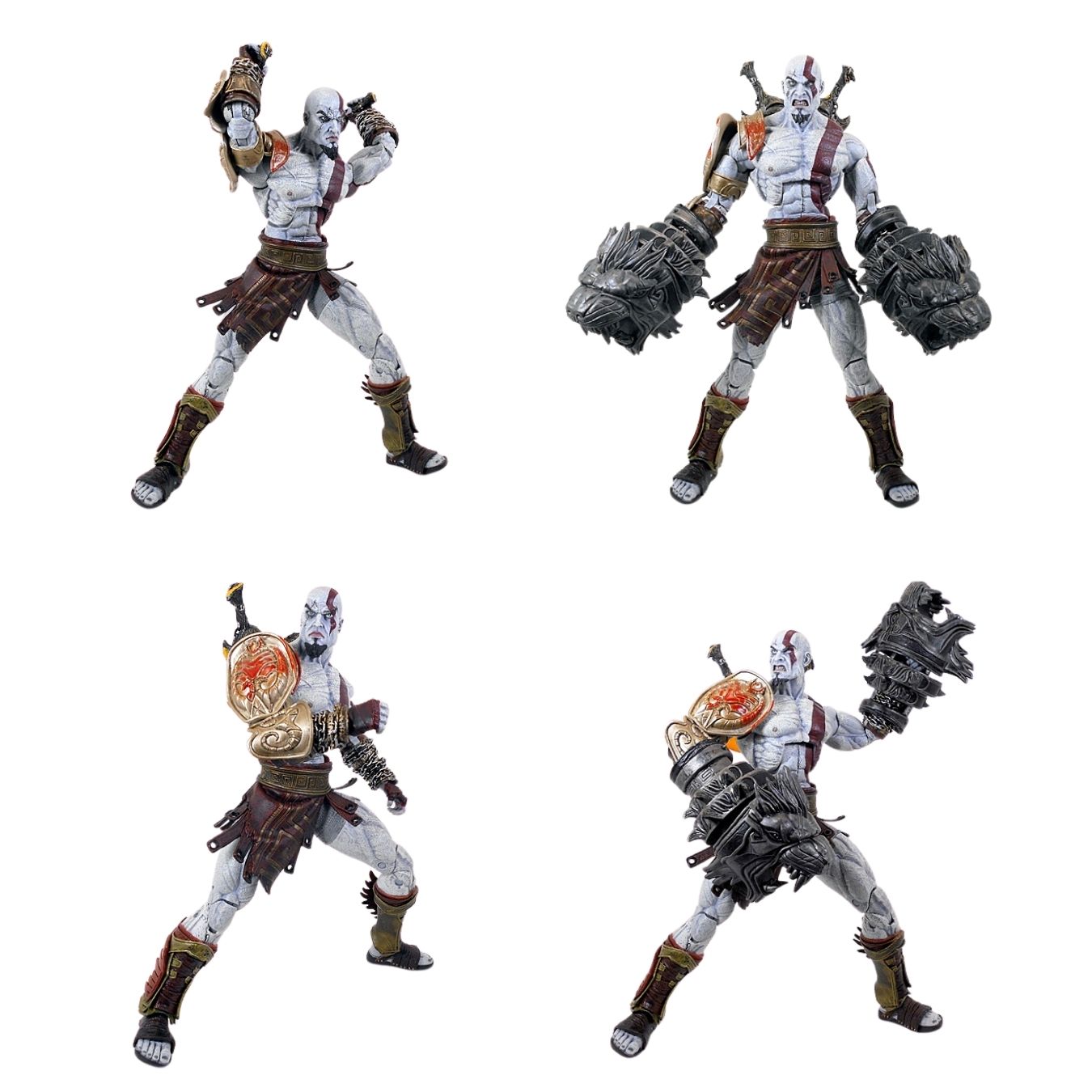 Kratos - Ghost of Sparta (20 cm) | Poseable Figure with replaceable accessories | Brand - Neca