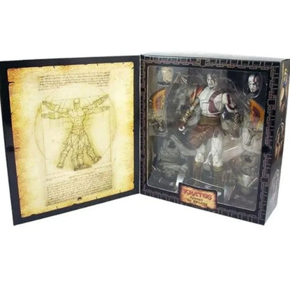 Kratos - Ghost of Sparta (20 cm) | Poseable Figure with replaceable accessories | Brand - Neca