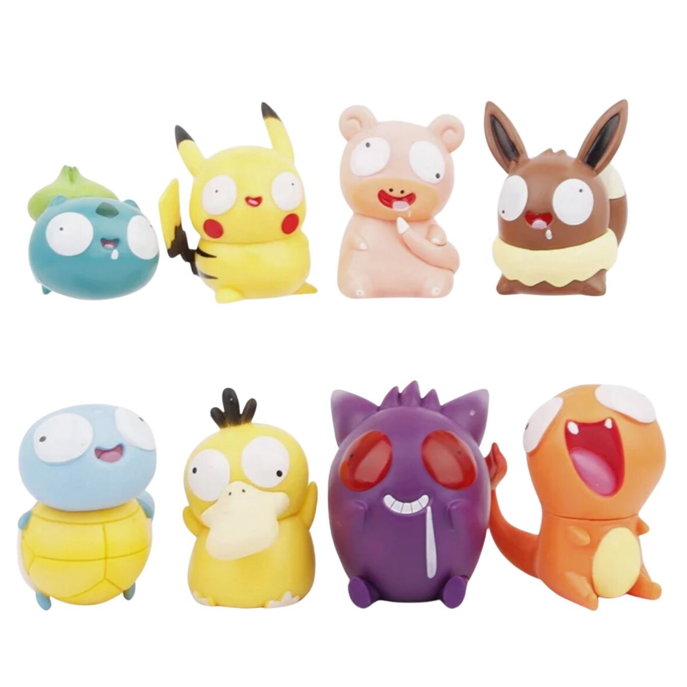 Googly-eyed Pokemons (7 cm) - Set of 8