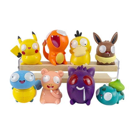 Googly-eyed Pokemons (7 cm) - Set of 8