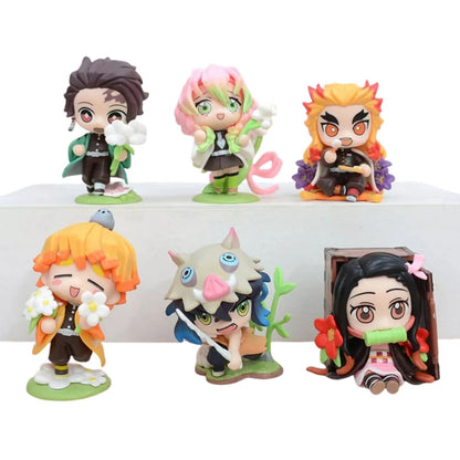 Demon Slayer - Floral Environs (8 cm) | Set of 6