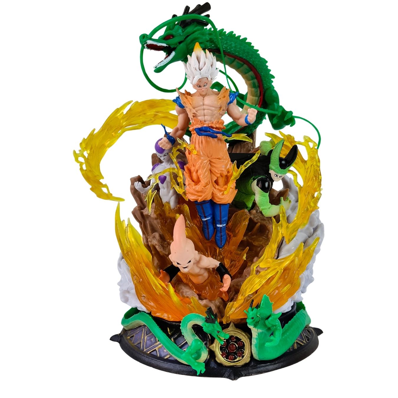 Goku vs Warriors Frieza, Cell and kid Buu (19.5 cm) | Dragon Ball Z