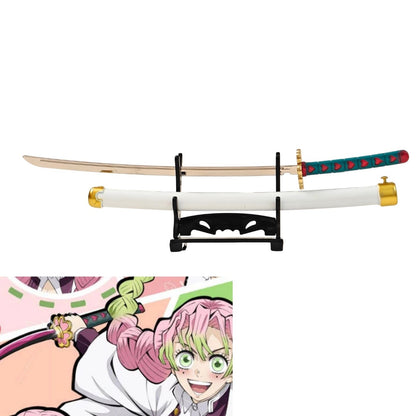 Mini Metal Katana (not sharp, 24 cm) | Button open (katana stand not included)
