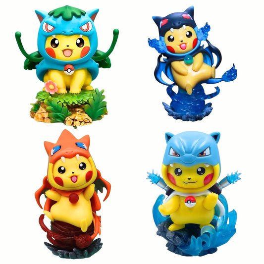 Pikachu cosplaying other Pokemons (12 cm)