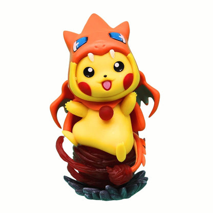 Pikachu cosplaying other Pokemons (12 cm)