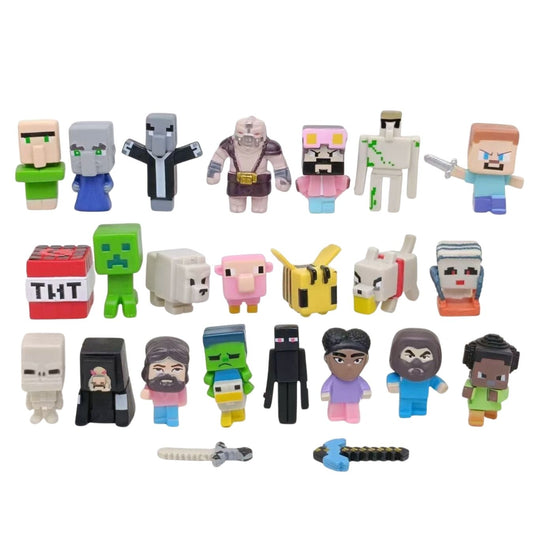 Minecraft World  (3-4 cm) - set of 24