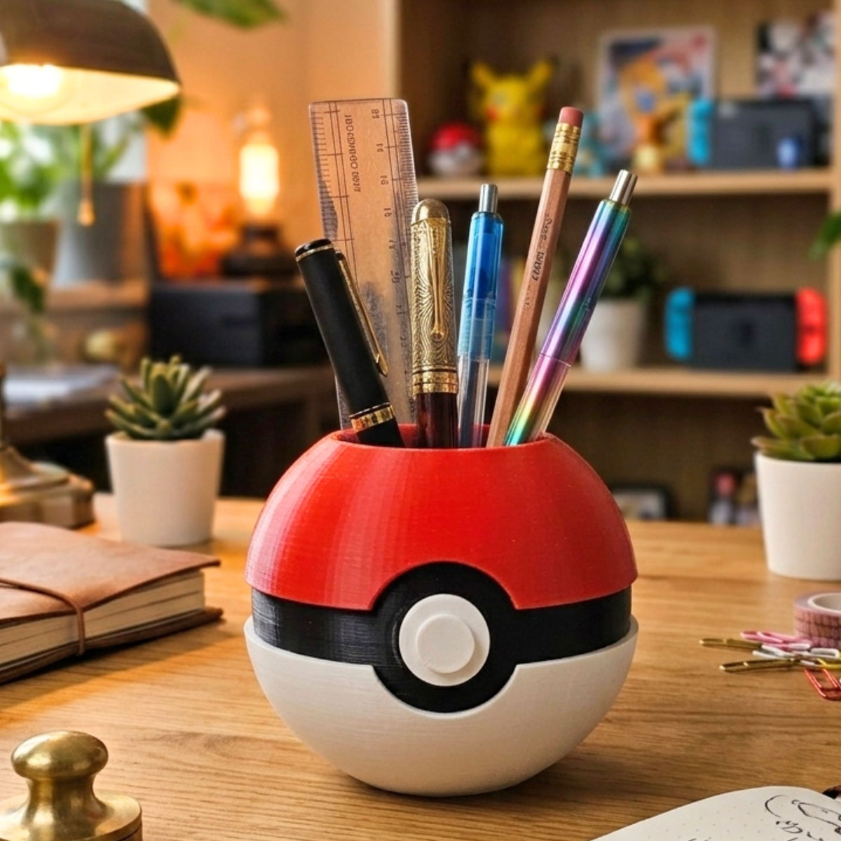 Trainer’s Choice - Pokeball Desk Organizer (9 x11 x11 cm)