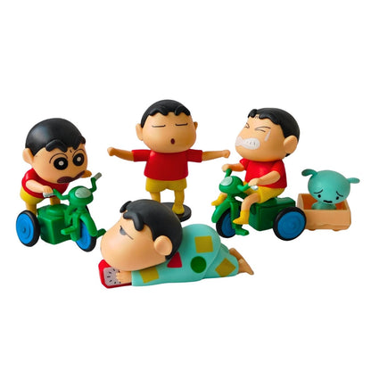 crayon shinchan chaos in kasukabe figure set 5 9 cm